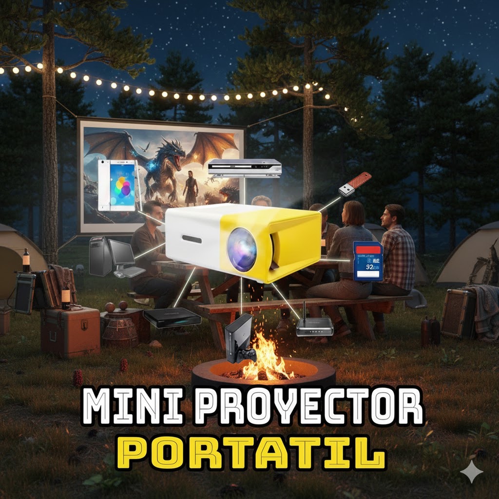 Mini Proyector HD Portátil
