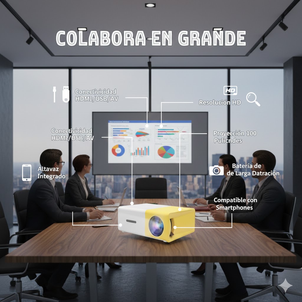 Mini Proyector HD Portátil - Imagen 4