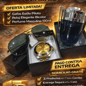 PERFUME (RELOJ ROLEX + GAFAS + INVICTUS)