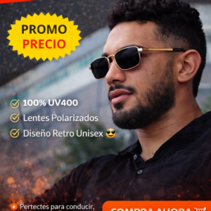🕶️ Gafas de Sol Retro Polarizadas UV400 | Unisex + Protección Total (Black Friday)
